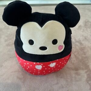 Disney Squishmallows Mickey Mouse Plush 8" Stuffed Animal Valentine's Day Hearts